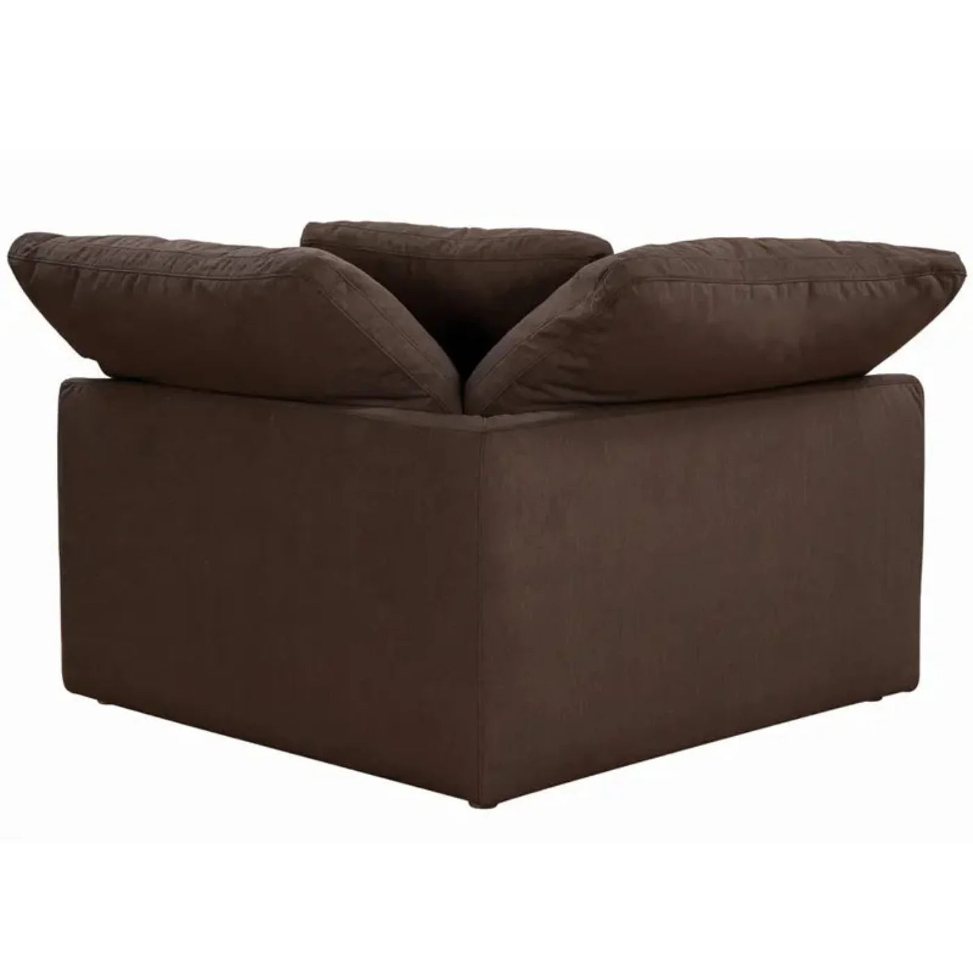 Sunset Trading Cloud Puff 3 Piece 88" Wide Slipcovered Modular Sectional Small L Shaped Sofa - SU-1458-88-3C