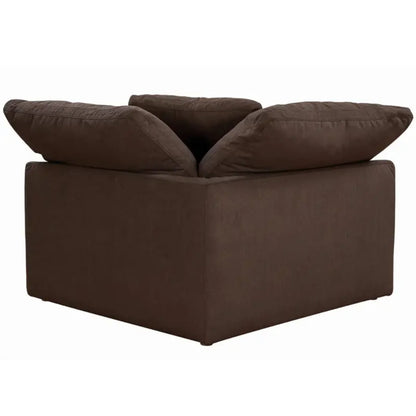 Sunset Trading Cloud Puff 3 Piece 88" Wide Slipcovered Modular Sectional Small L Shaped Sofa - SU-1458-88-3C