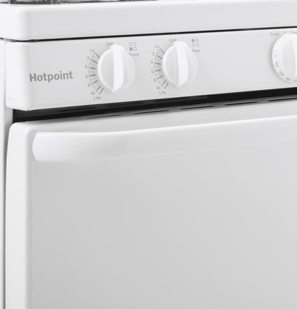 HOTPOINT Hotpoint ENERGY STAR 20" Electric Free-Standing Front-Control Electric Range White - RAS200DMWW