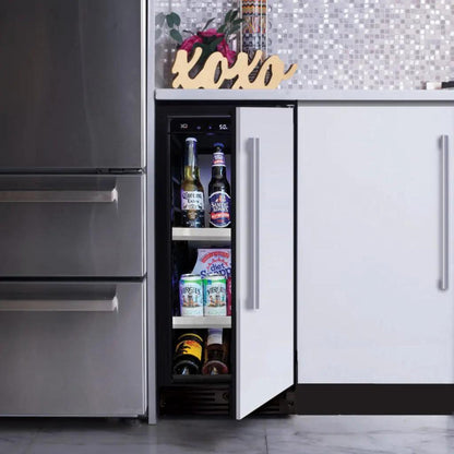 XO APPLIANCE XOU15BCOFR Beverage Center, 15" Solid Panel Ready Door, Right Hinge Custom Panel Ready - XOU15BCOFR