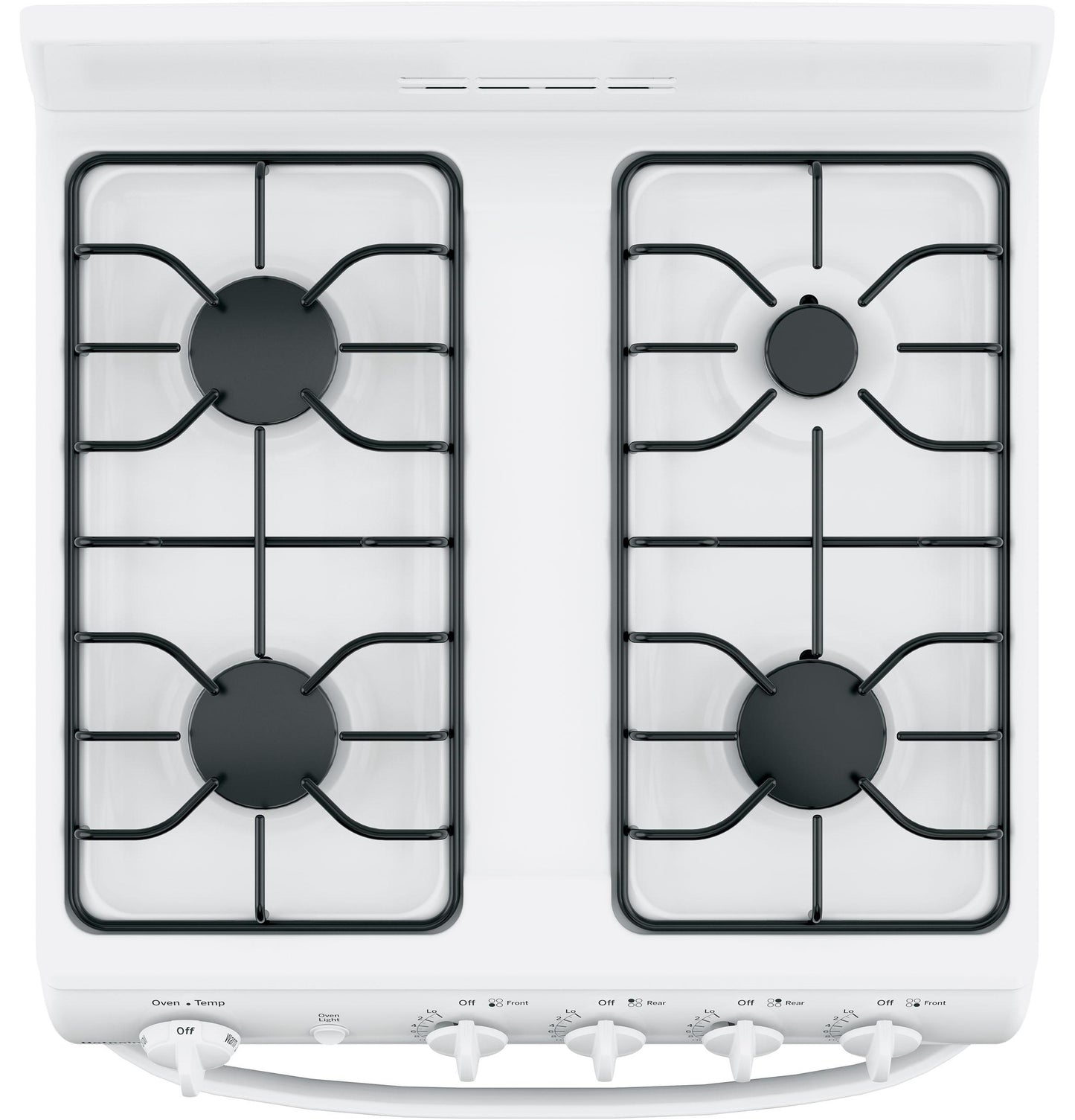 HOTPOINT Hotpoint 24" Front-Control Free-Standing Gas Range with Large Window White - RGAS300DMWW