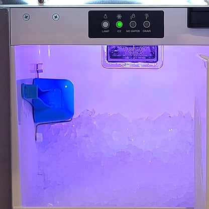 XO APPLIANCE XOUIM1585NOA 15" Nugget Ice Maker Panel Ready ADA Height Gravity Drain Custom Panel Ready - XOUIM1585NOA