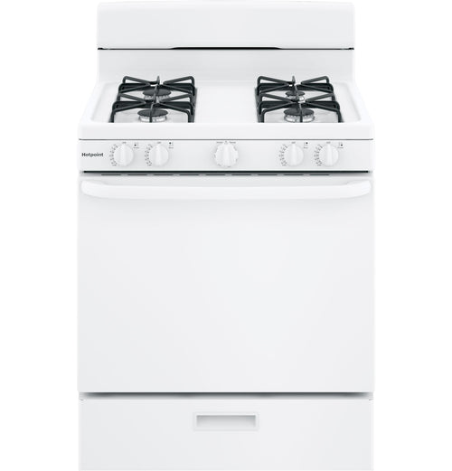 HOTPOINT Hotpoint 30" Free-Standing Gas Range White - RGBS300DMWW
