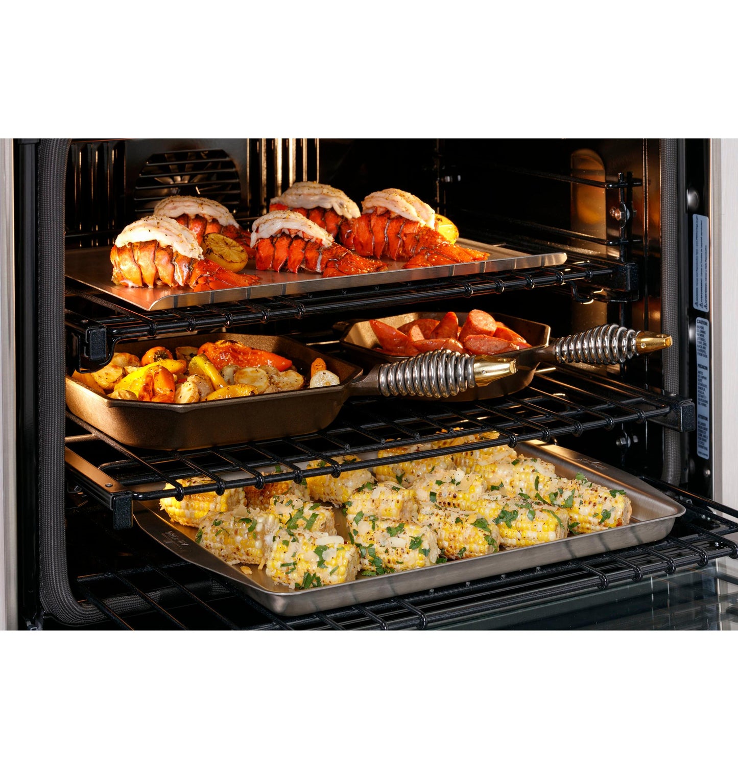MONOGRAM Monogram 30" Statement French-Door Double Wall Oven in Stainless Steel - ZTDX1FPSNSS
