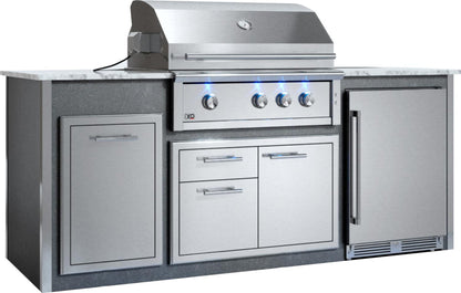 XO APPLIANCE XOGOK36V1GR Factory Assembled, Appliance Ready Designer Island Gray - XOGOK36V1GR