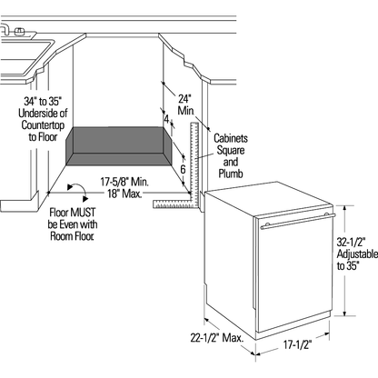 HAIER 18" Panel-Ready Dishwasher Custom Panel Ready - UDT165SIVII