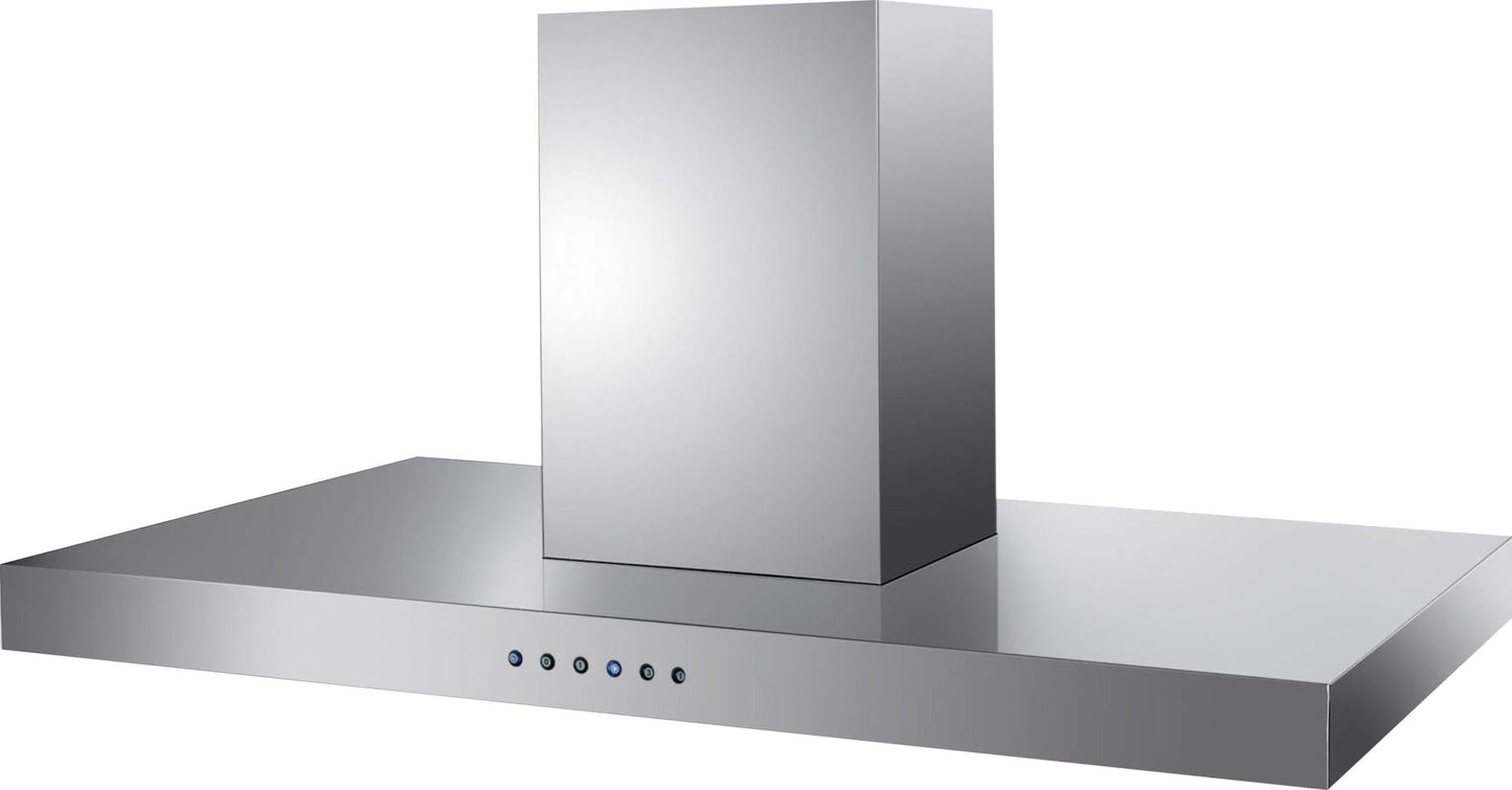 XO APPLIANCE XORI48SC 48" CCC 600/395 CFM Low Profile Island Hood in Stainless Steel - XORI48SC