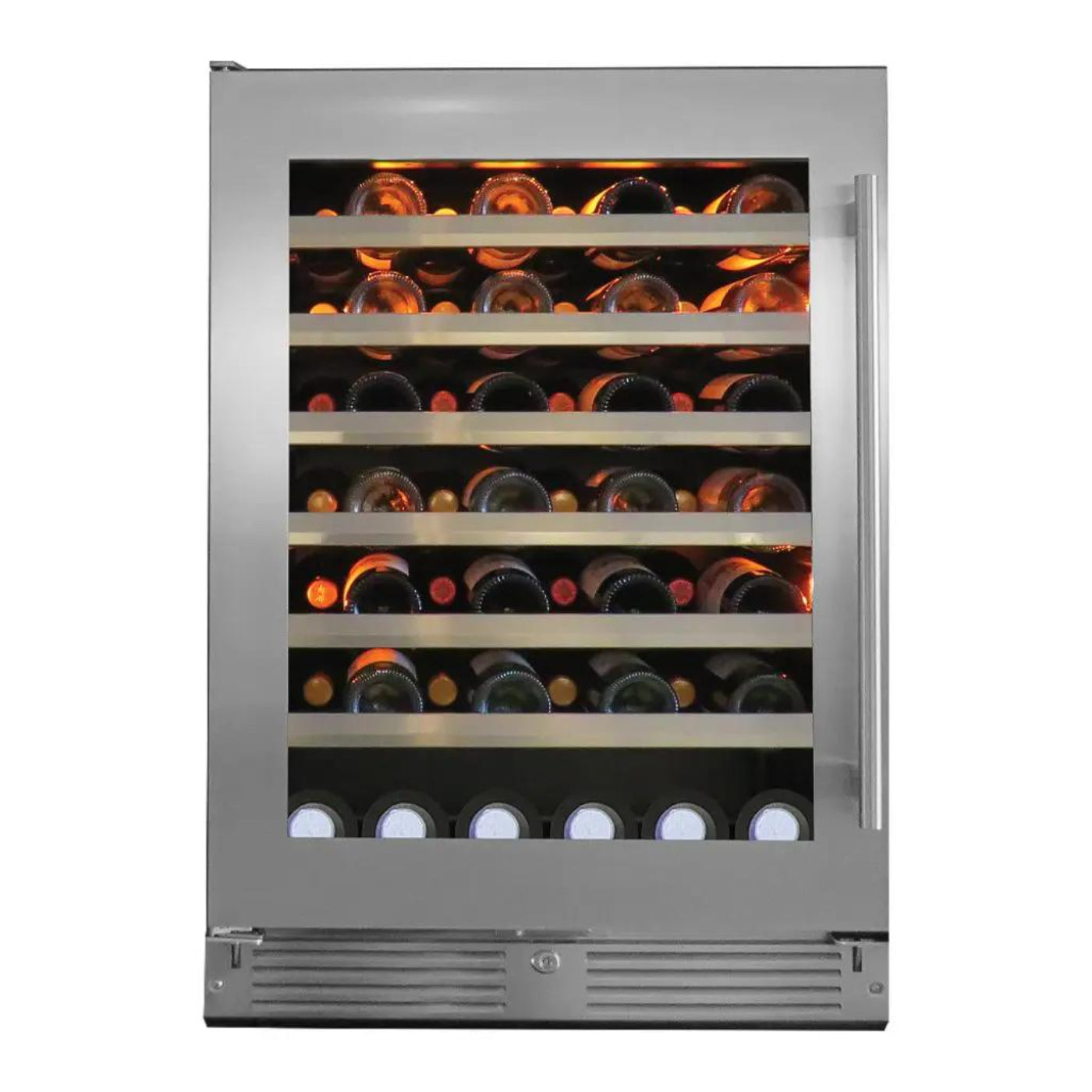 XO APPLIANCE XOU24WGSR 24" Wine Cooler, Single Zone in Stainless Steel Glass, Right Hinge in Stainless Steel - XOU24WGSR