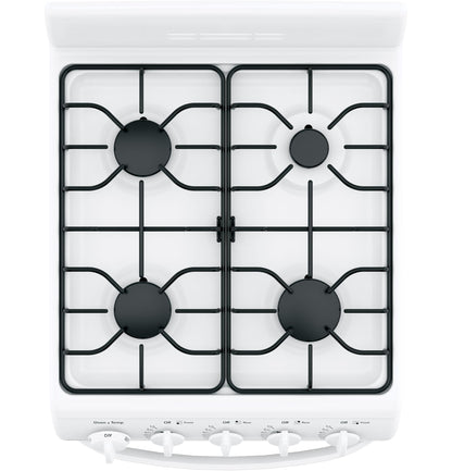 HOTPOINT Hotpoint 20" Front-Control Free-Standing Gas Range with Sealed Burners White - RGAS200DMWW