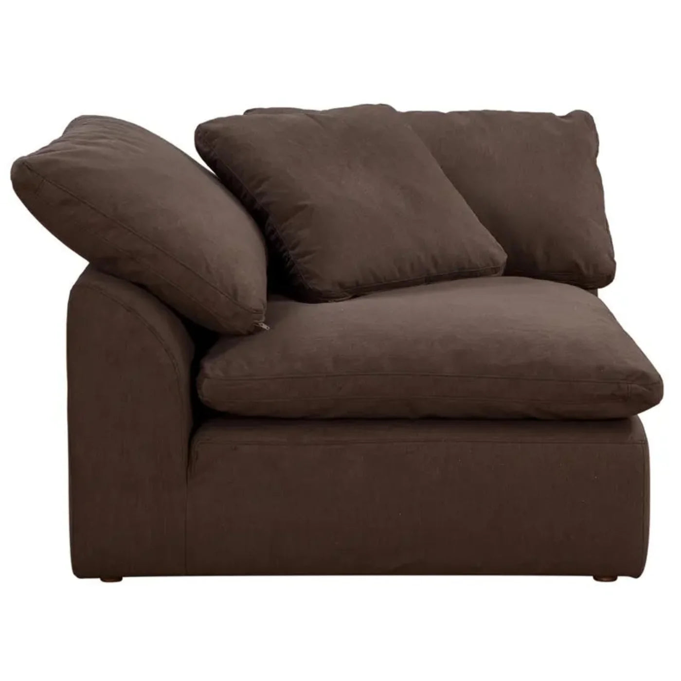 Sunset Trading Cloud Puff 3 Piece 88" Wide Slipcovered Modular Sectional Small L Shaped Sofa - SU-1458-88-3C