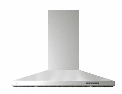 XO APPLIANCE XOJ36SC 36" CCC 600/395 CFM Italian Made Wall Mount Chimney Range Hood in Stainless Steel - XOJ36SC