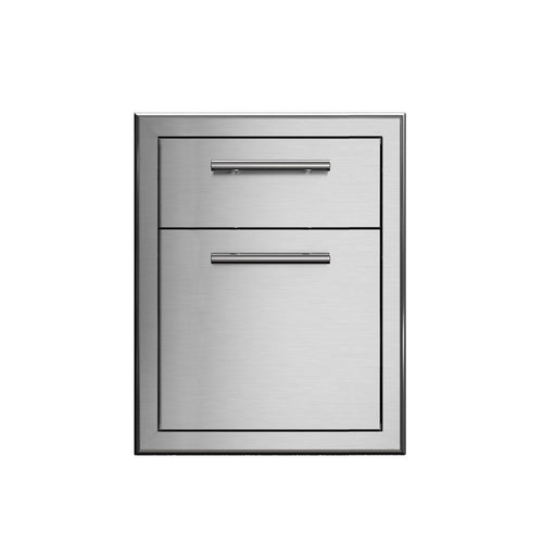 XO APPLIANCE XOG19DRAWER 19" in Stainless Steel Double Drawer in Stainless Steel - XOG19DRAWER