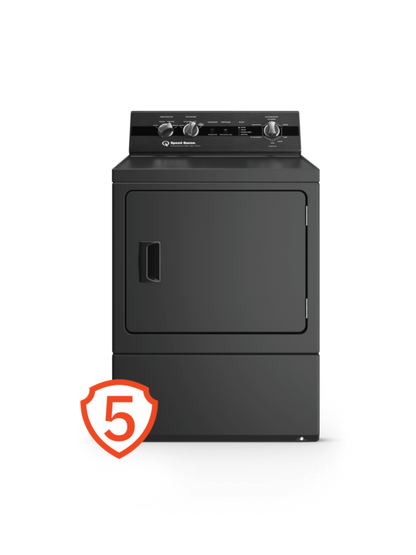 SPEED QUEEN DC5004BE DC5 Sanitizing Electric Dryer with Pet Plus Extended Tumble Steam  Black - DC5004BE