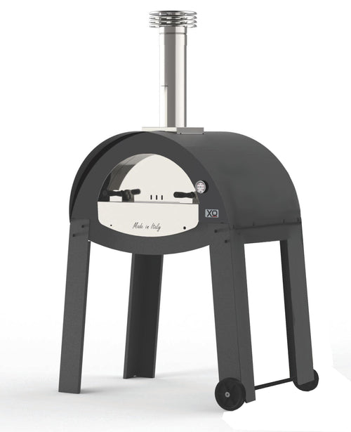 XO APPLIANCE XOPIZZA2FSCA Freestanding 28" x 20in Wood-Fired Oven in Carbona (Black) Black - XOPIZZA2FSCA