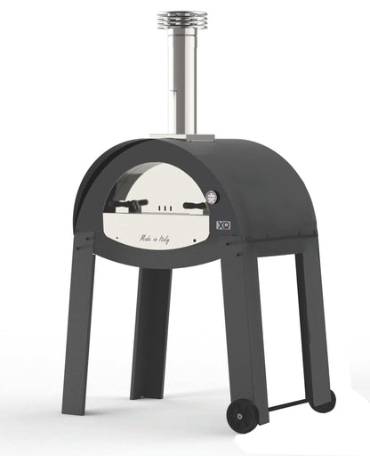 XO APPLIANCE XOPIZZA2FSCA Freestanding 28" x 20in Wood-Fired Oven in Carbona (Black) Black - XOPIZZA2FSCA