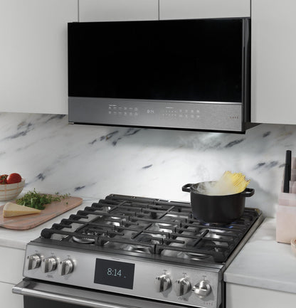CAFE  2.1 Cu. Ft. Smart Over-the-Range Microwave Oven in Platinum Glass Gray - CVM721M2NS5