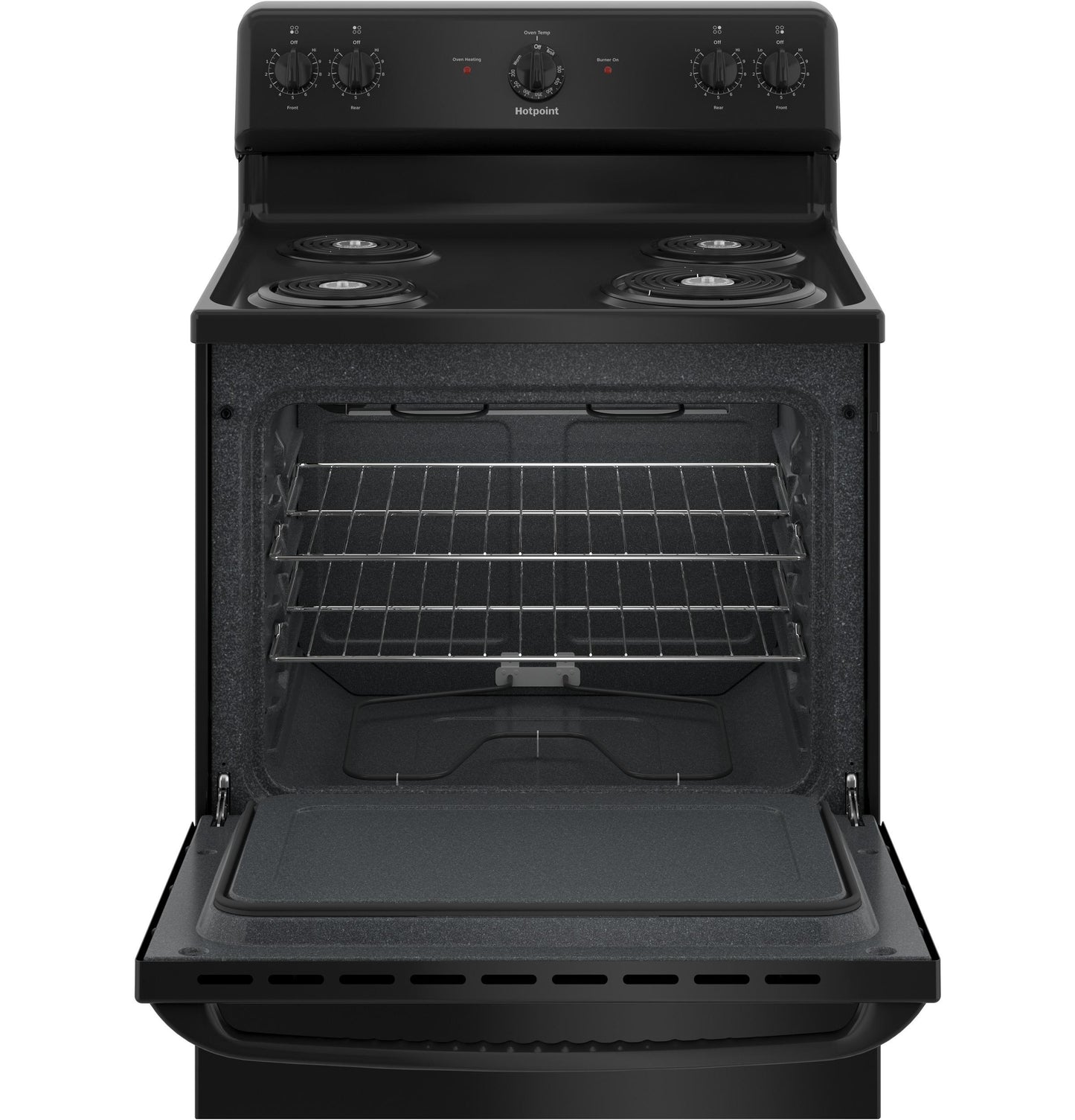 HOTPOINT Hotpoint ENERGY STAR 30" Free-Standing Electric Range Black - RBS160DMBB