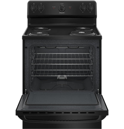 HOTPOINT Hotpoint ENERGY STAR 30" Free-Standing Electric Range Black - RBS160DMBB