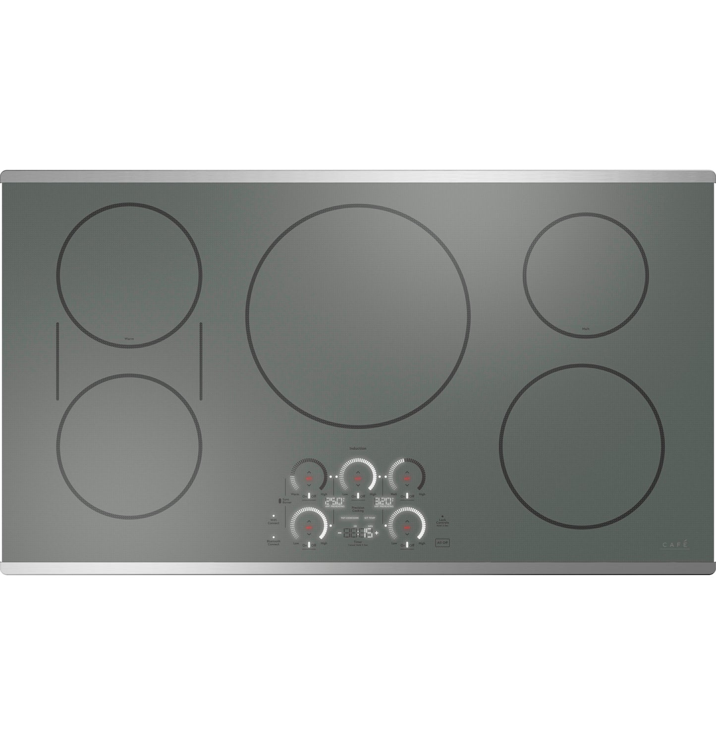 CAFE  Series ENERGY STAR 36" Built-In Touch Control Induction Cooktop in Stainless Steel - CHP90362TSS