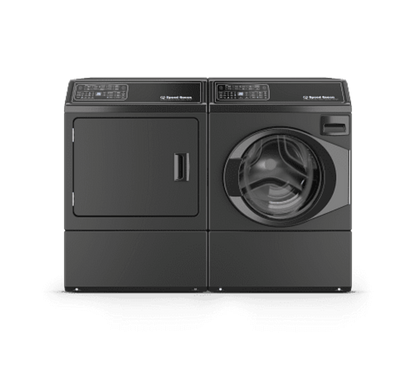 Speed Queen FF7012BN 27 Inch Front Load Right Hinge Washer & Speed Queen DF7004BE 27 Inch Electric Dryer - Speed Queen-FF7012BN-DF7004BE