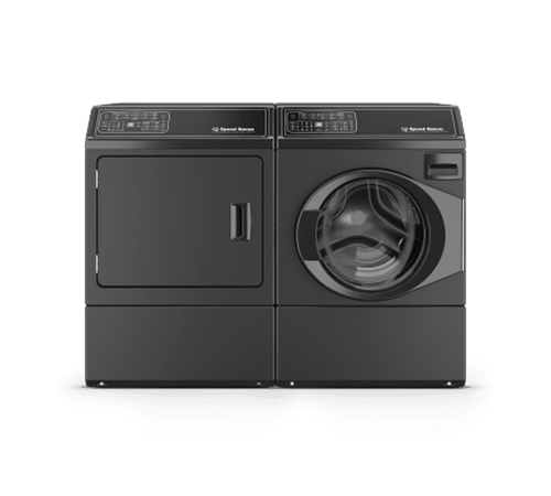 Speed Queen FF7012BN 27 Inch Front Load Right Hinge Washer & Speed Queen DF7004BE 27 Inch Electric Dryer - Speed Queen-FF7012BN-DF7004BE