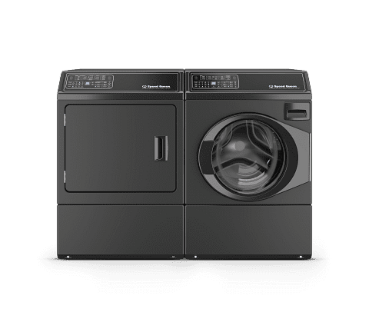 Speed Queen FF7012BN 27 Inch Front Load Right Hinge Washer & Speed Queen DF7004BE 27 Inch Electric Dryer - Speed Queen-FF7012BN-DF7004BE