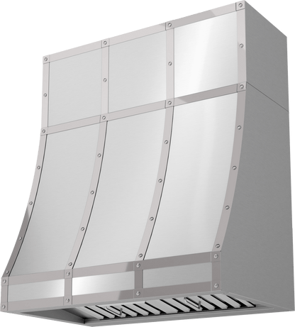 Zephyr DC13612AS Duct Cover, 36in x 12in, SS, w/SS Banding Stainless - DC13612AS