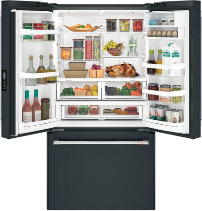 CAFE  ENERGY STAR 23.1 Cu. Ft. Smart Counter-Depth French-Door Refrigerator Black - CWE23SP3MD1