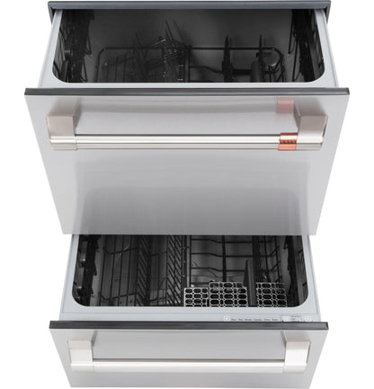 CAFE  Dishwasher Double Drawer in Stainless Steel - CDD420P2TS1
