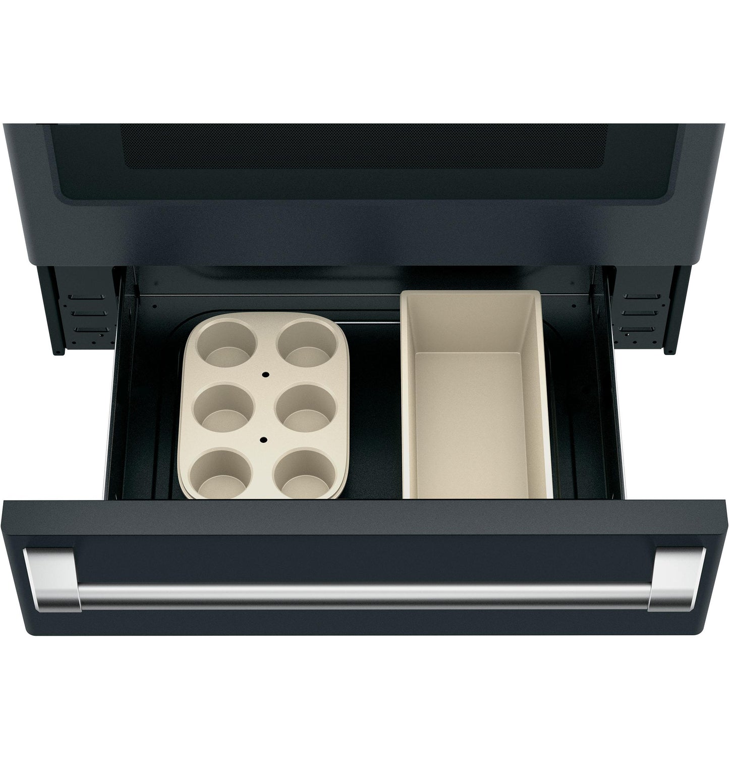 CAFE  30" Smart Slide-In, Front-Control, Gas Range with Convection Oven Black - CGS700P3MD1