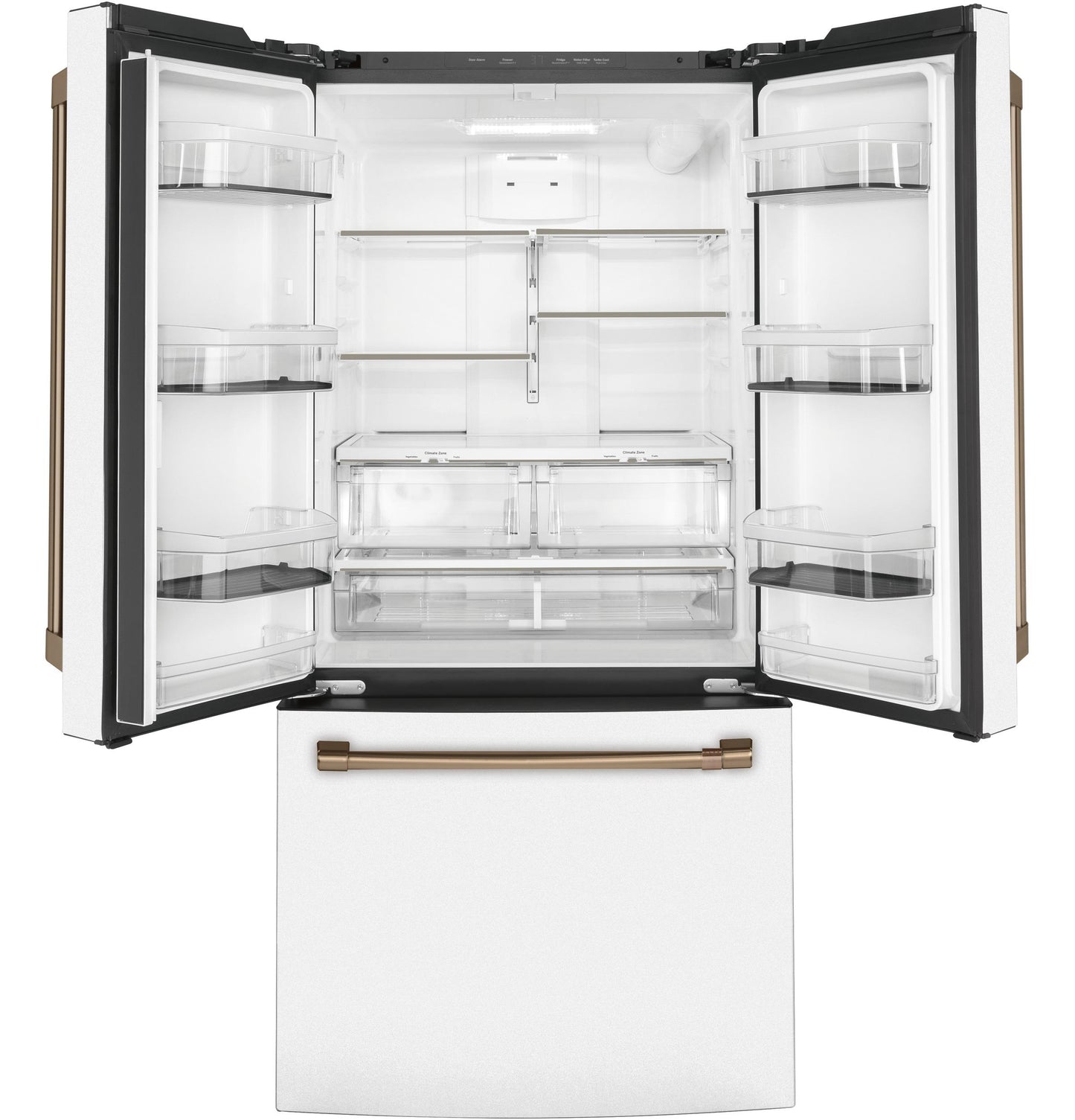 CAFE  ENERGY STAR 18.6 Cu. Ft. Counter-Depth French-Door Refrigerator White - CWE19SP4NW2