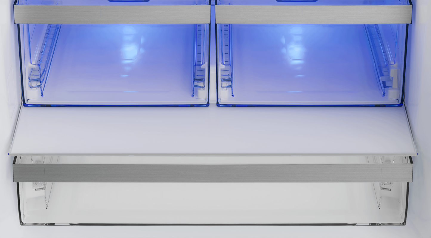 BLOMBERG APPLIANCES BRFD21622SS 30" Counter-Depth French Door Refrigerator with Ice Maker, ENERGY STAR - BRFD21622SS