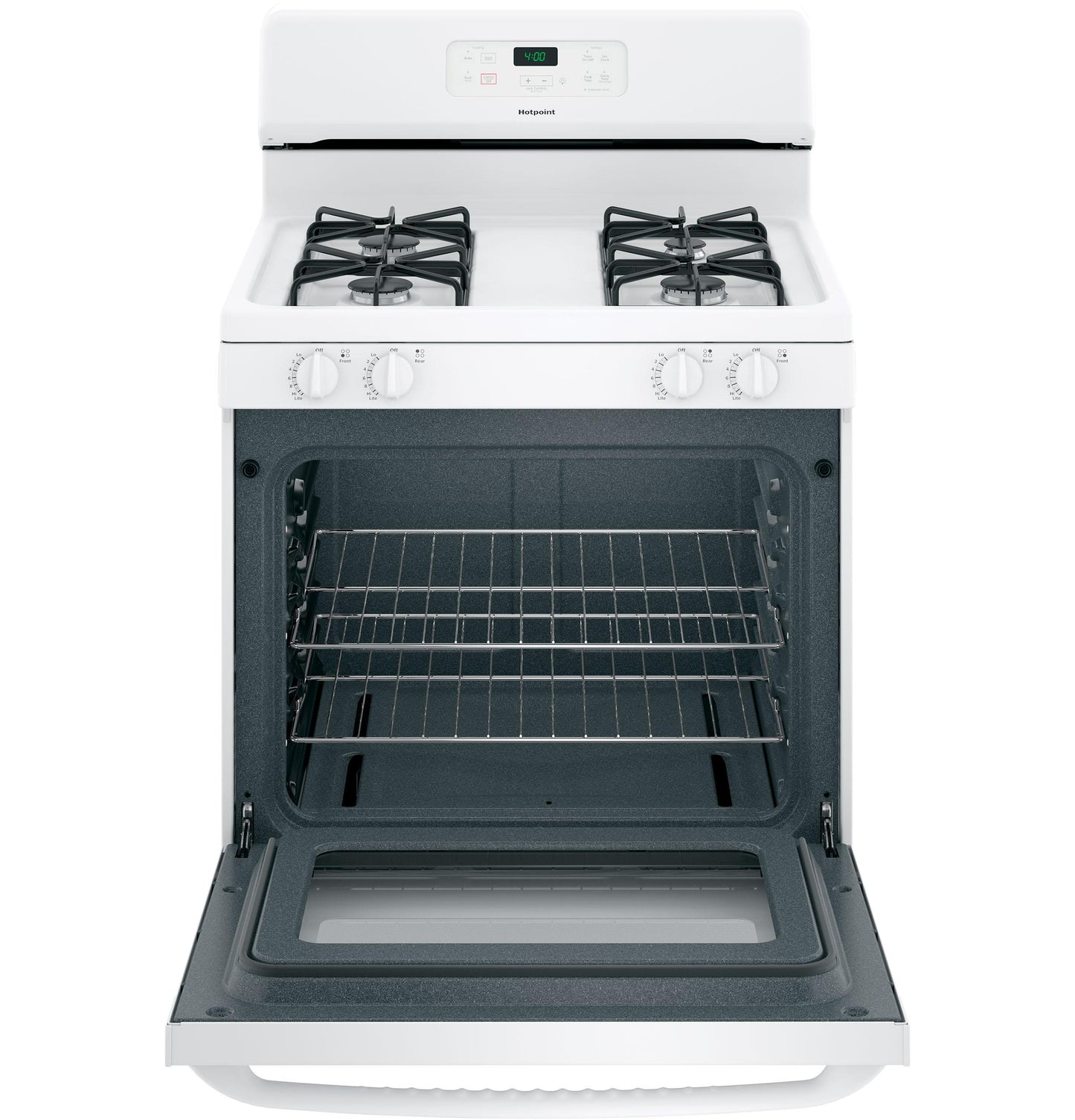 HOTPOINT Hotpoint 30" Free-Standing Standard Clean Gas Range White - RGBS400DMWW