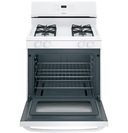 HOTPOINT Hotpoint 30" Free-Standing Standard Clean Gas Range White - RGBS400DMWW