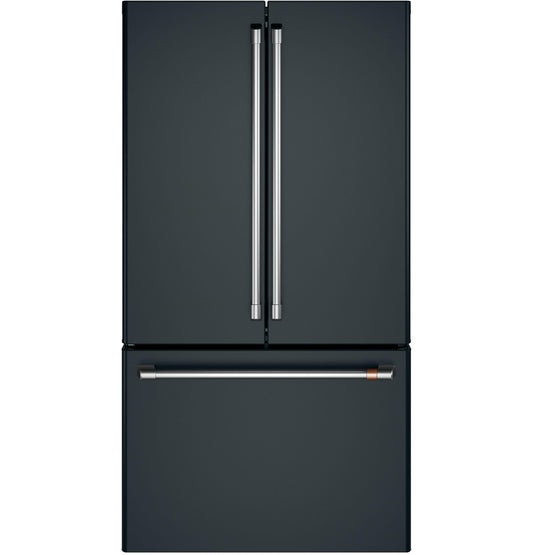 CAFE  ENERGY STAR 23.1 Cu. Ft. Smart Counter-Depth French-Door Refrigerator Black - CWE23SP3MD1