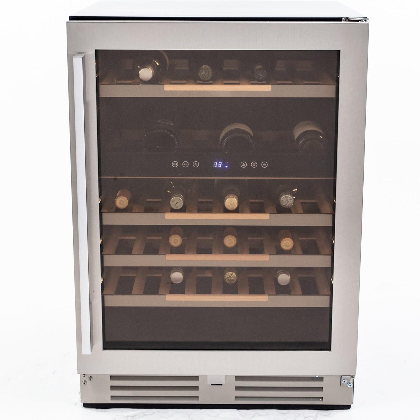 AVANTI WCSE47R3S Avanti ELITE Series Wine Cooler, 47 Bottle Capacity - in Stainless Steel / 47 Bottles in Stainless Steel