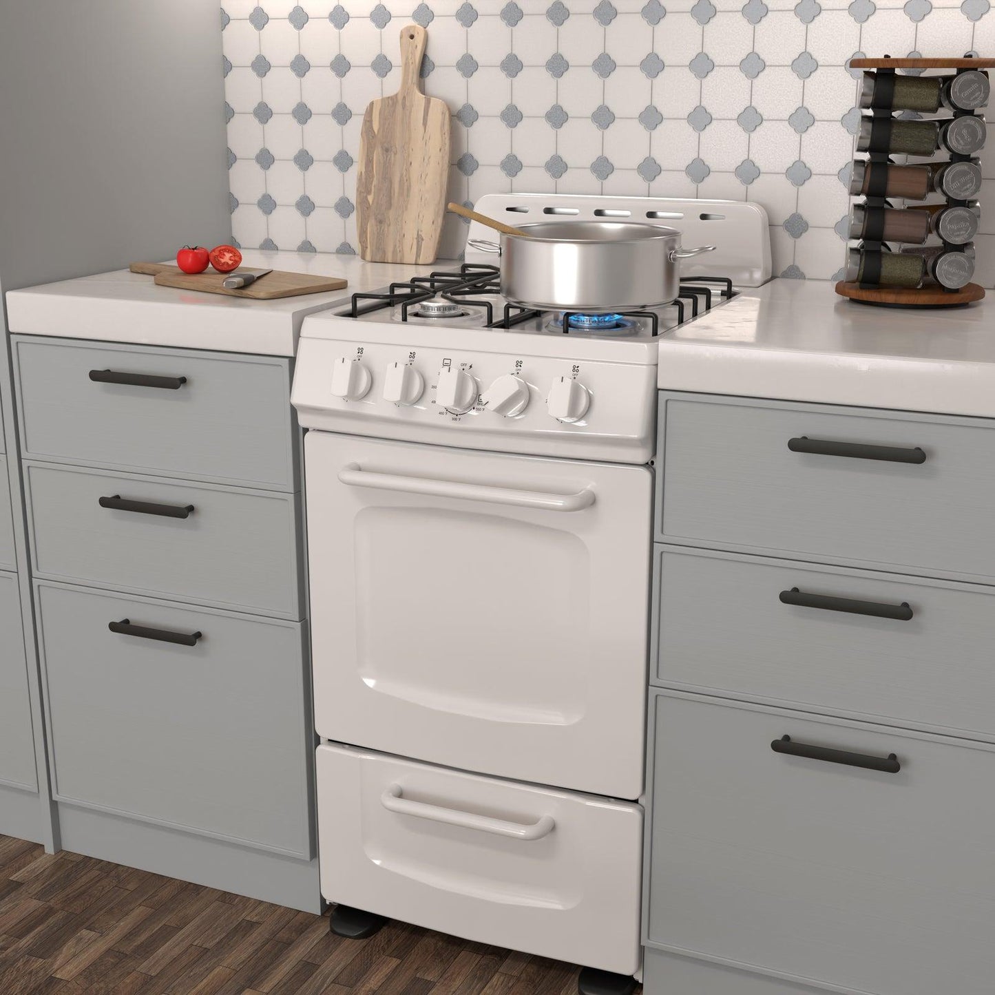 AVANTI Avanti 20" Gas Range Oven White - GRO20P0W