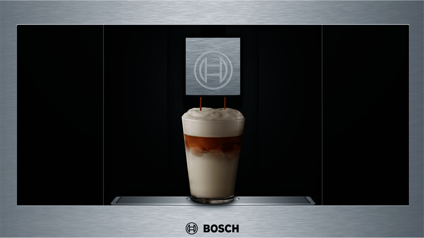 BOSCH BCM8450UC 800 Series, Built-In Fully Automatic Coffee Machine, Stainless steel, Removable water tank in Stainless Steel