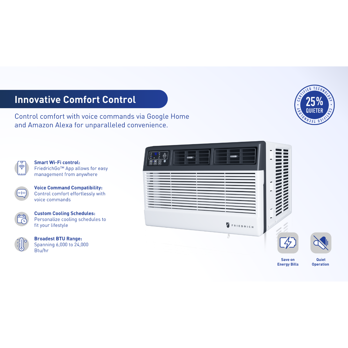 Friedrich 6,000 BTU  Chill Premier Window Air Conditioner