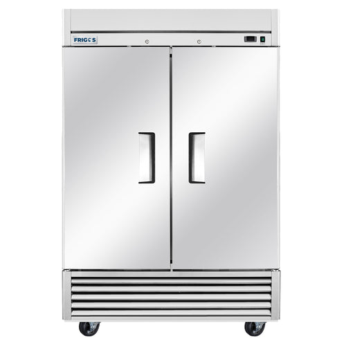 Frigos Commercial Reach in Freezer 54" Width Solid 2 Door  47  with Aluminum Interior with 304 Stainless Steel Floor - FG-FZ-2D