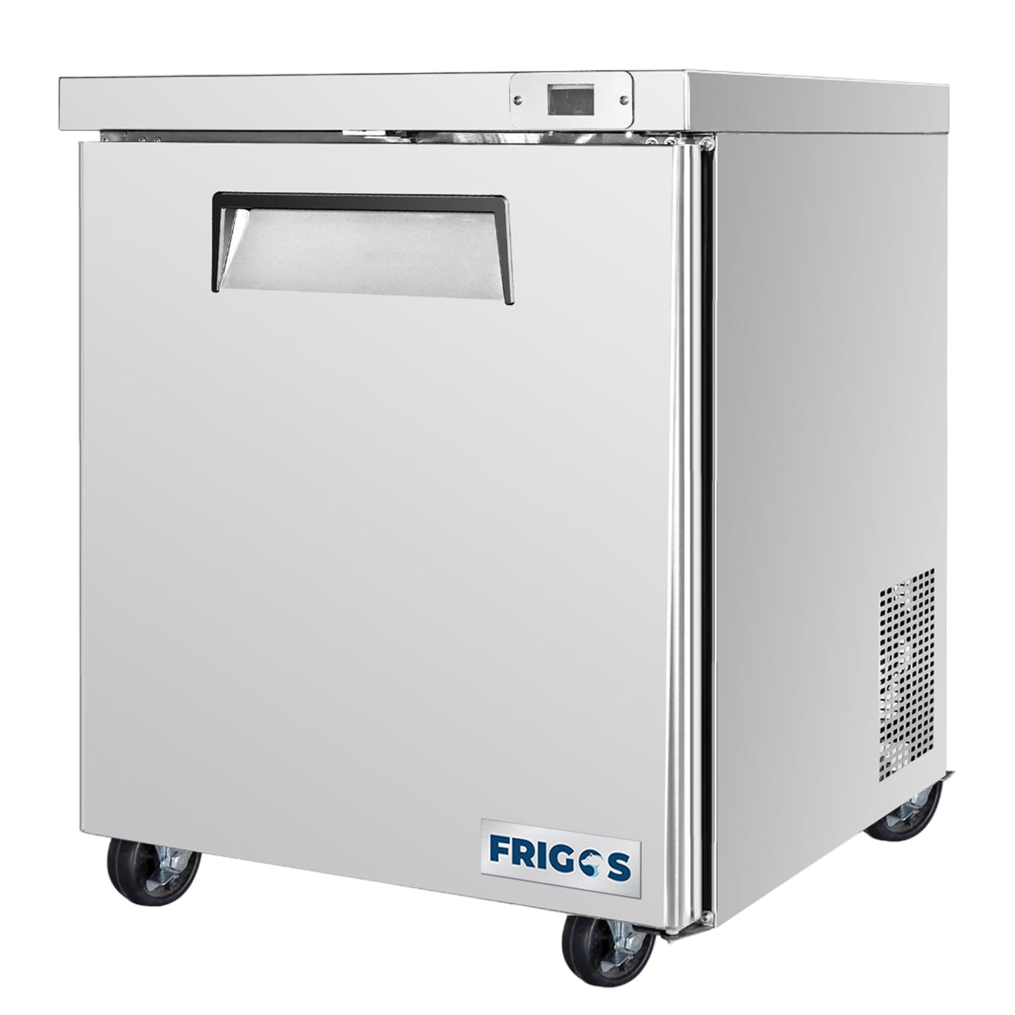 Frigos Commercial Undercounter Refrigerator 29” Width 1 Door with Aluminum Interior with 304 Stainless Steel Floor - FG-UCRF-29