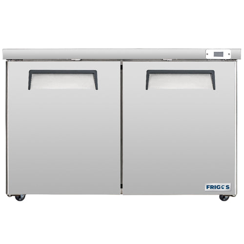 Frigos Commercial Undercounter Refrigerator 60" Width 2 Door with Aluminum Interior with 304 Stainless Steel Floor - FG-UCRF-60