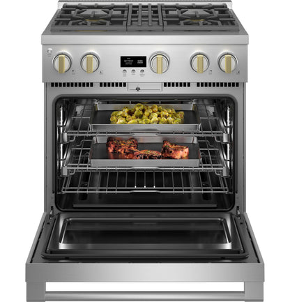 MONOGRAM Monogram 30" All Gas Professional Range with 4 Burners in Stainless Steel - ZGP304NTSS