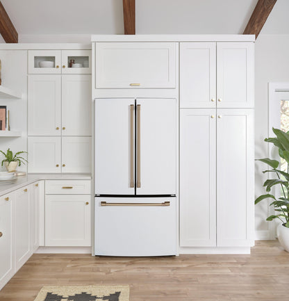 CAFE  ENERGY STAR 18.6 Cu. Ft. Counter-Depth French-Door Refrigerator White - CWE19SP4NW2