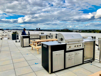 XO APPLIANCE XOGOK36V1GR Factory Assembled, Appliance Ready Designer Island Gray - XOGOK36V1GR
