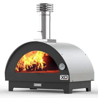 XO APPLIANCE XOPIZZA1CA Tabletop 24" x 16" Wood-Fired Oven in Carbona (Black) Black - XOPIZZA1CA