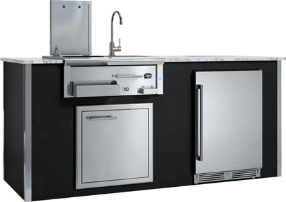 XO APPLIANCE XOGOKBARV1GR Factory Assembled, Appliance Ready Designer Island Gray - XOGOKBARV1GR
