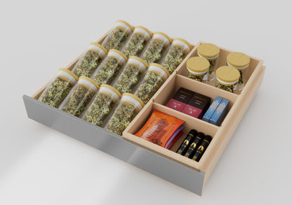 XO APPLIANCE XOU24WWGOL Wine and Weed 24" Panel Ready Glass, Left Hinge Custom Panel Ready - XOU24WWGOL