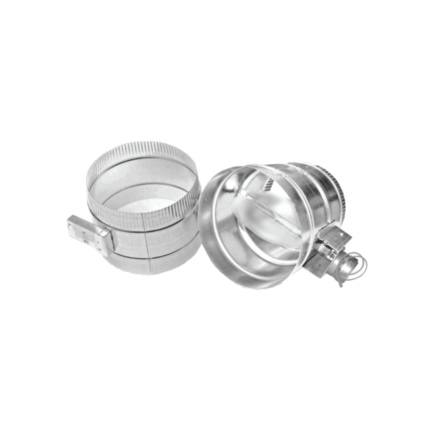 XO APPLIANCE XOMA08 8" Automatic Make Up Air Damper Set in Stainless Steel - XOMA08