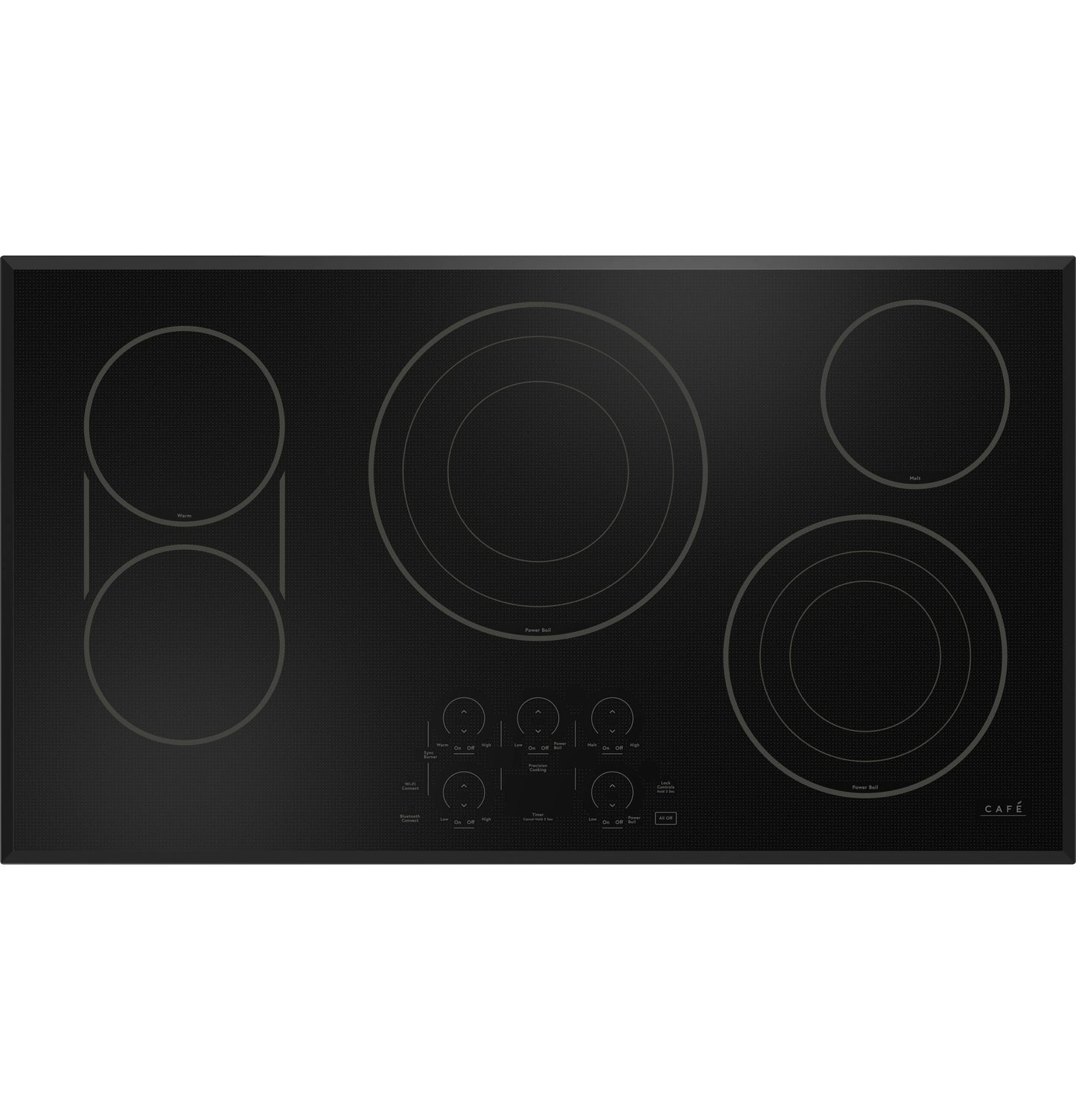 CAFE  36" Touch-Control Electric Cooktop Black - CEP90361TBB